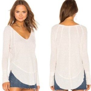 Free People Catalina V-Neck Thermal Top XS
